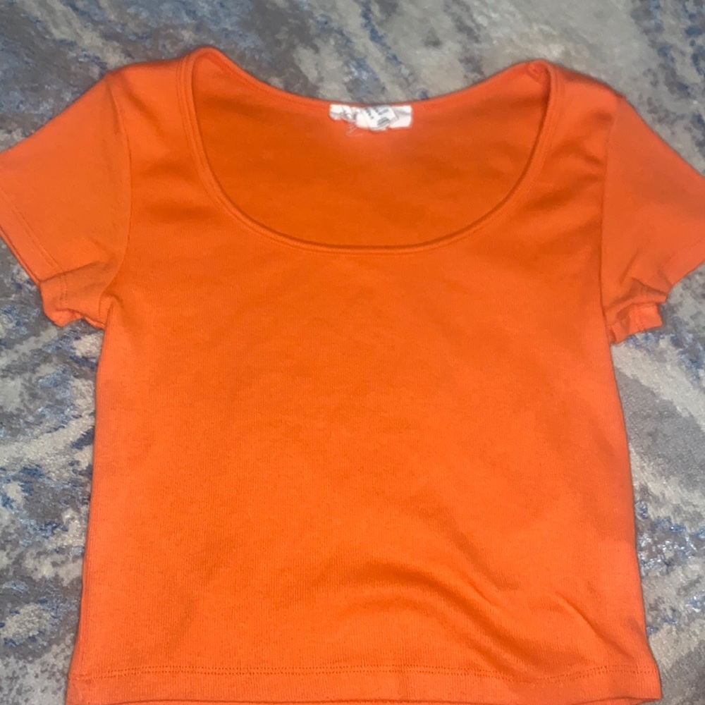 Orange baby tee